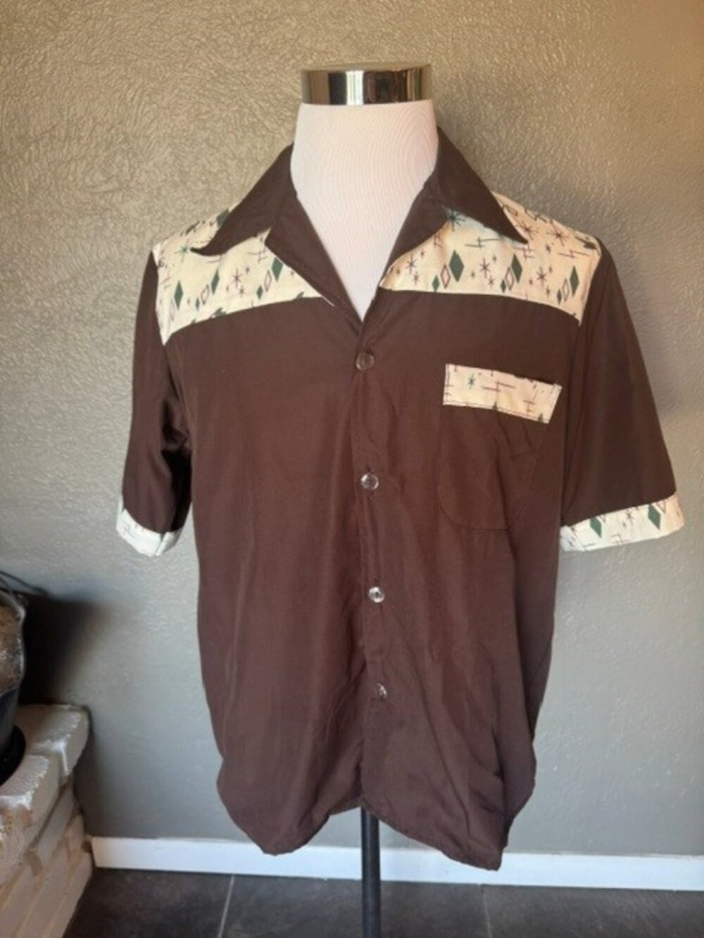 Atomic 50's Rockabilly Button Down Shirt